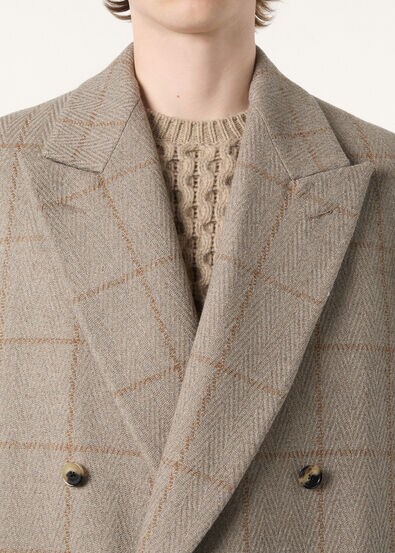 ALTON PEAK DB COAT SOPRA VISSO CASH WINDOWPANE