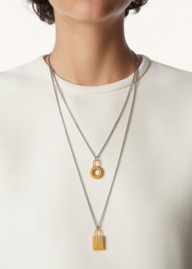 BALE WIGGLE DOUBLE LENGHT CHARMS NECKLACE