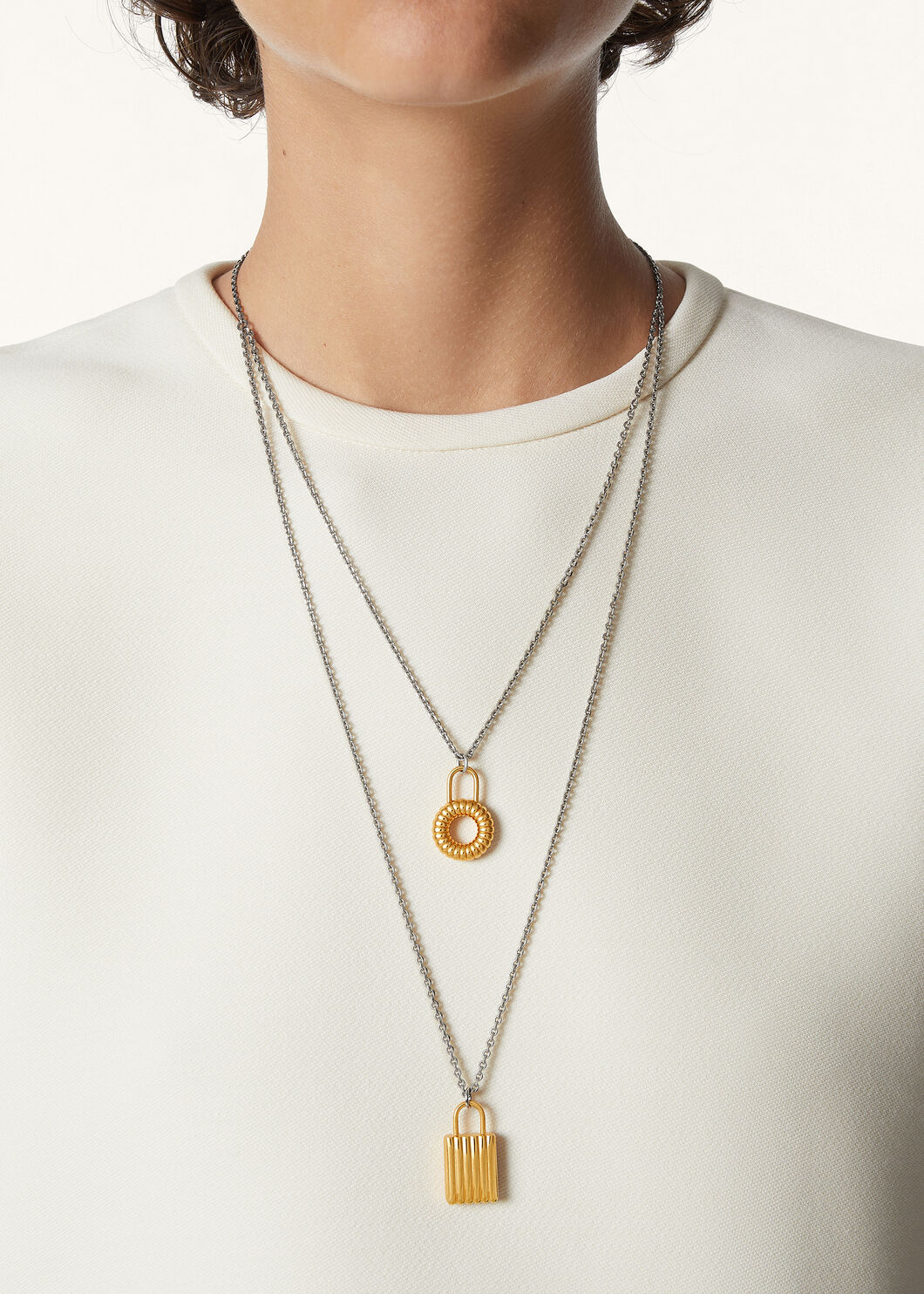 BALE WIGGLE DOUBLE LENGHT CHARMS NECKLACE