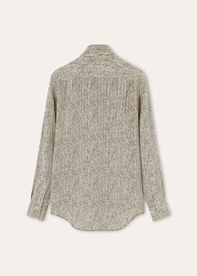 ANGELA SHIRT GOLDEN STONES SILK LAME'