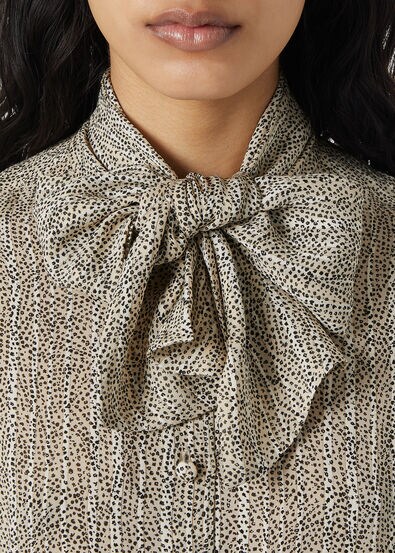 ANGELA SHIRT GOLDEN STONES SILK LAME'