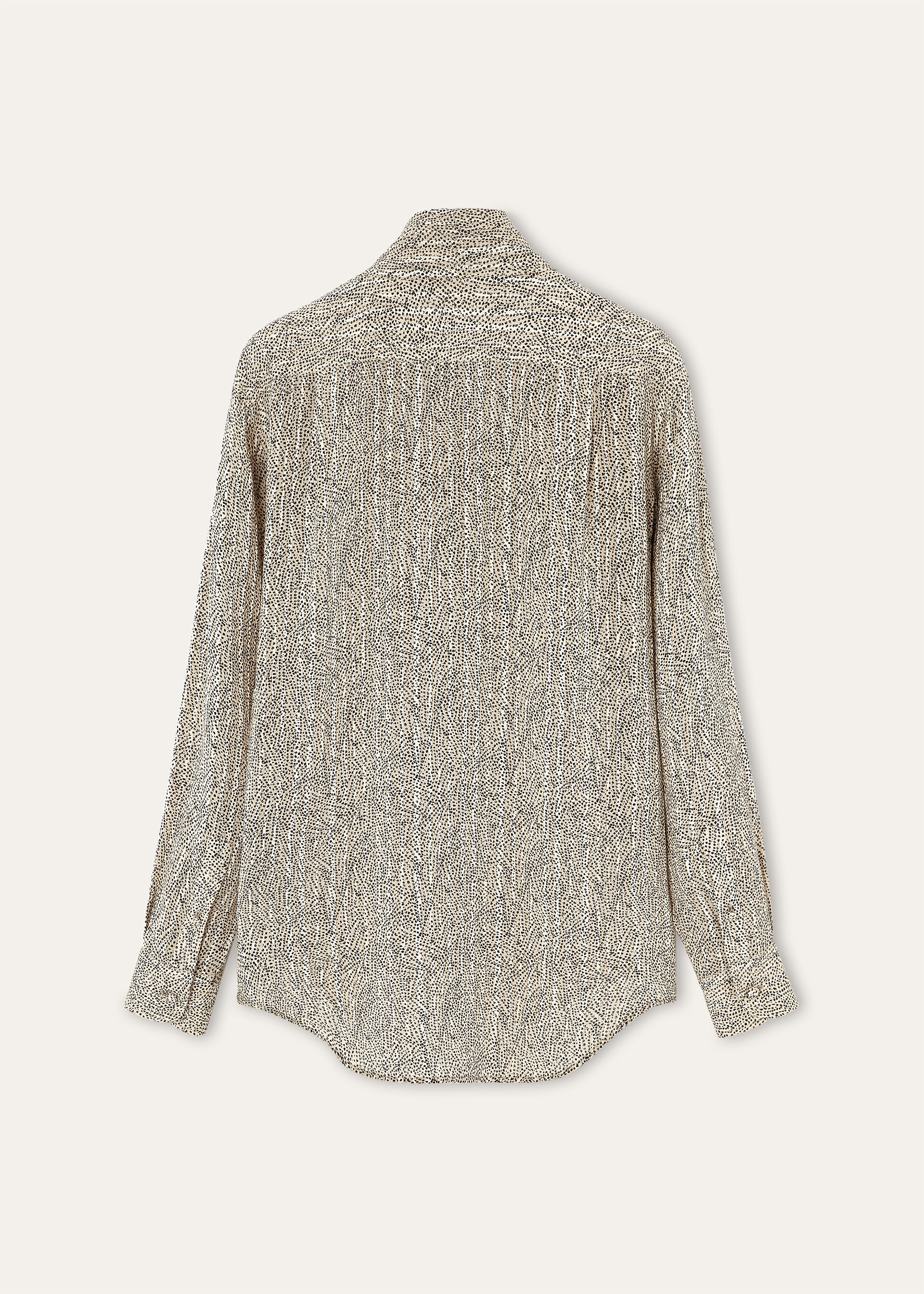 ANGELA SHIRT GOLDEN STONES SILK LAME'