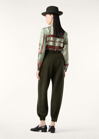 CLARISSA SHIRT CLAN COLLAGE SILK TWILL