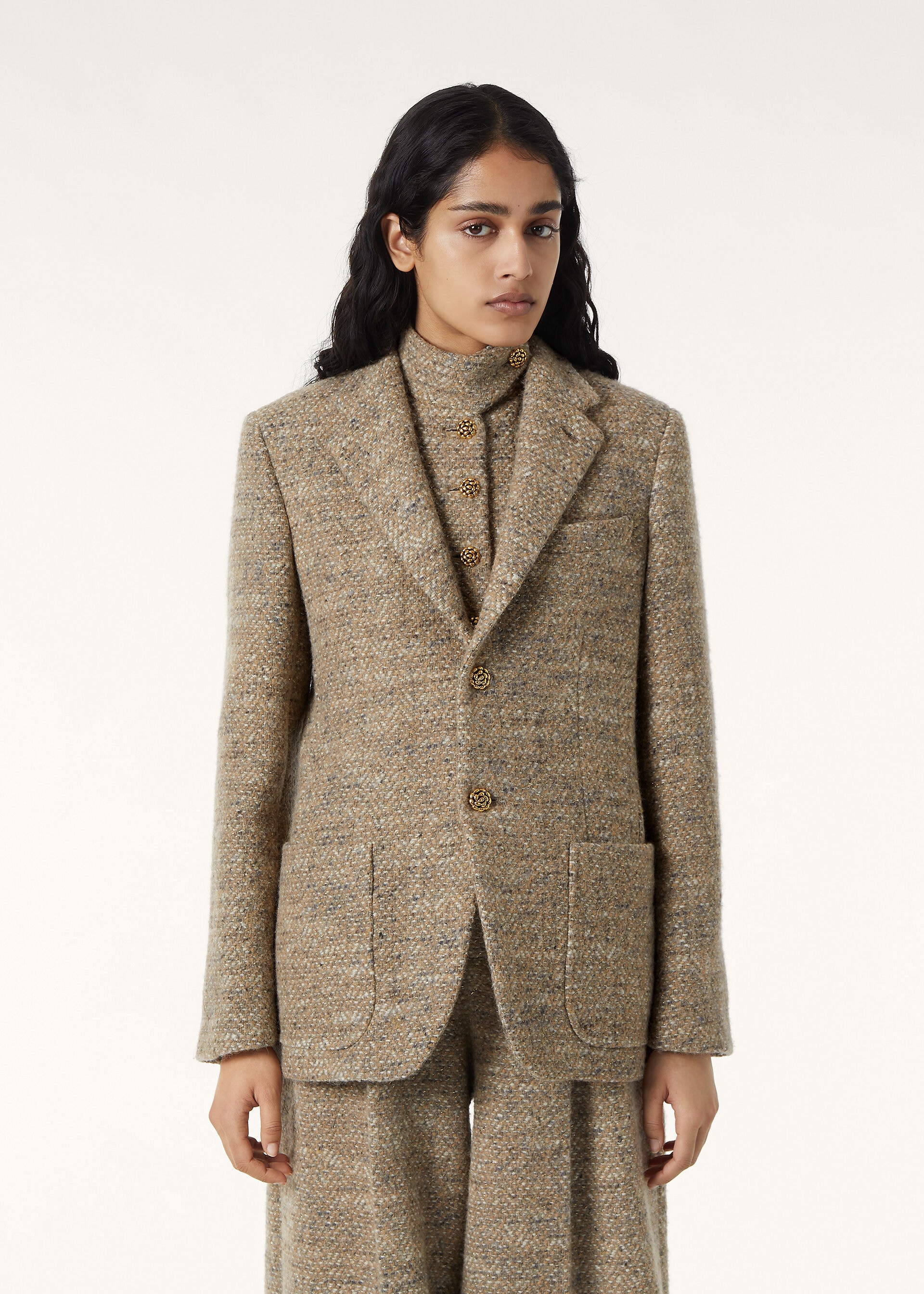 TORINO PATCHES SB JACKET TWEED LUREX