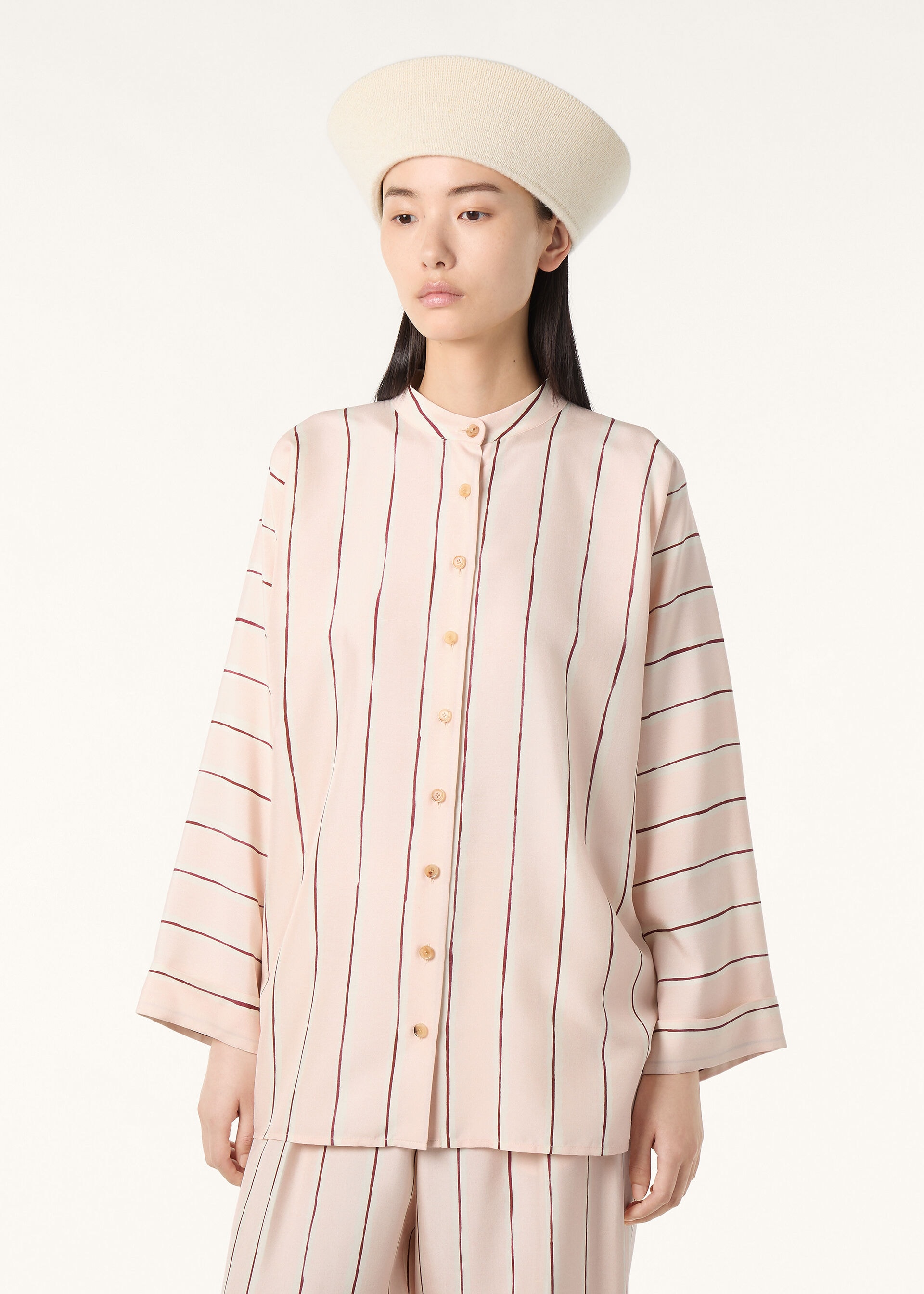JADE 3/4 SHIRT DENNERY SILK SHANTUNG