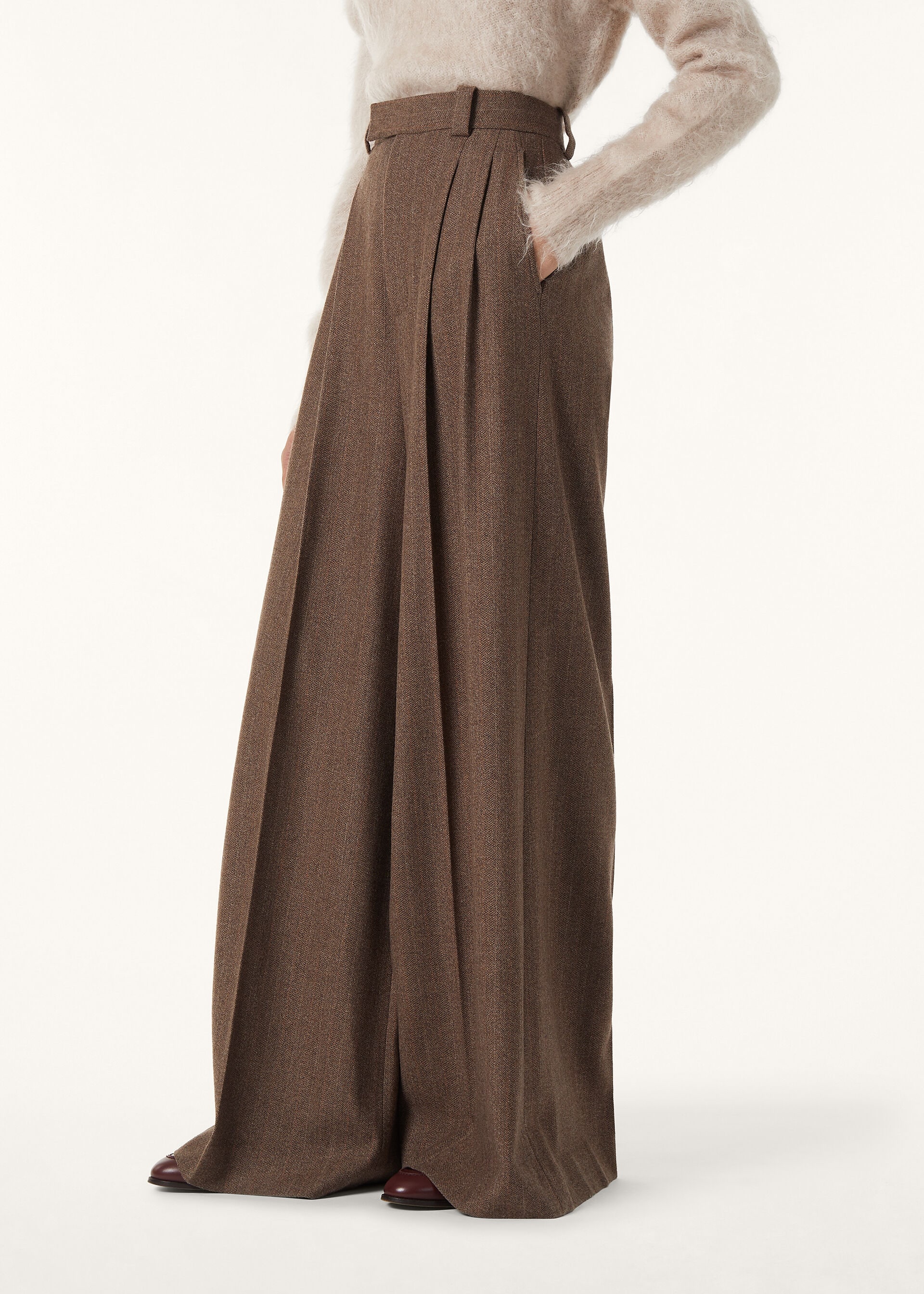 TIMON TROUSERS CHEVIOT WISH CASH