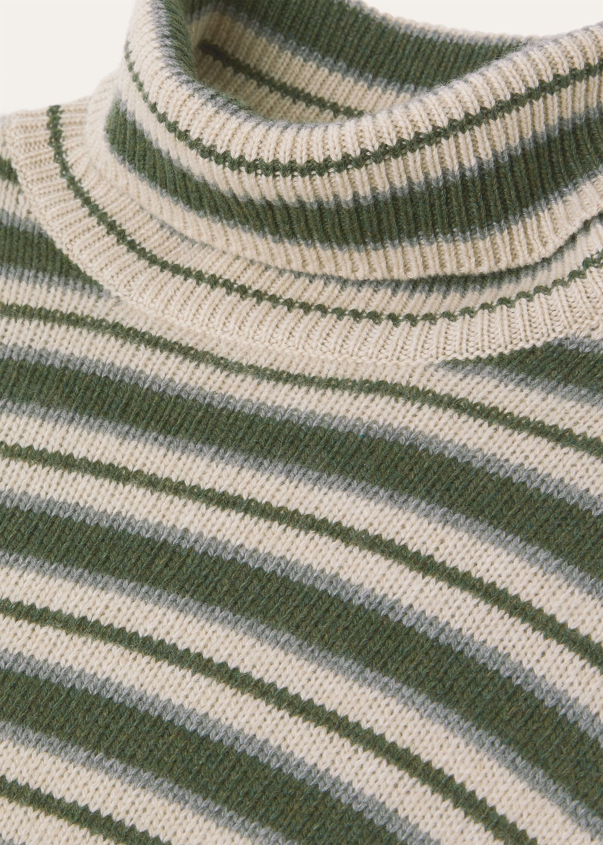 FOBELLO STRIPES TURTLENECK SWEATER BABY CASH GG 7