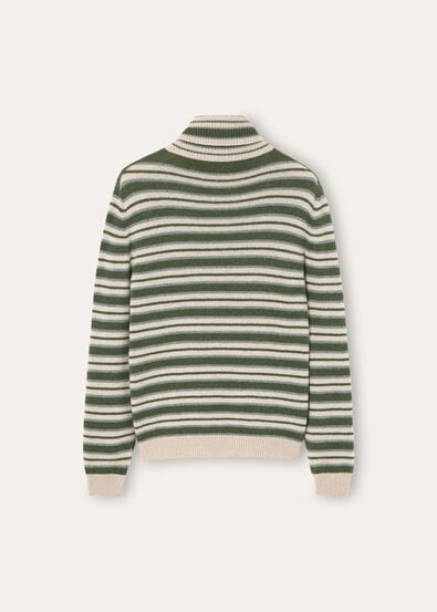 FOBELLO STRIPES TURTLENECK SWEATER BABY CASH GG 7