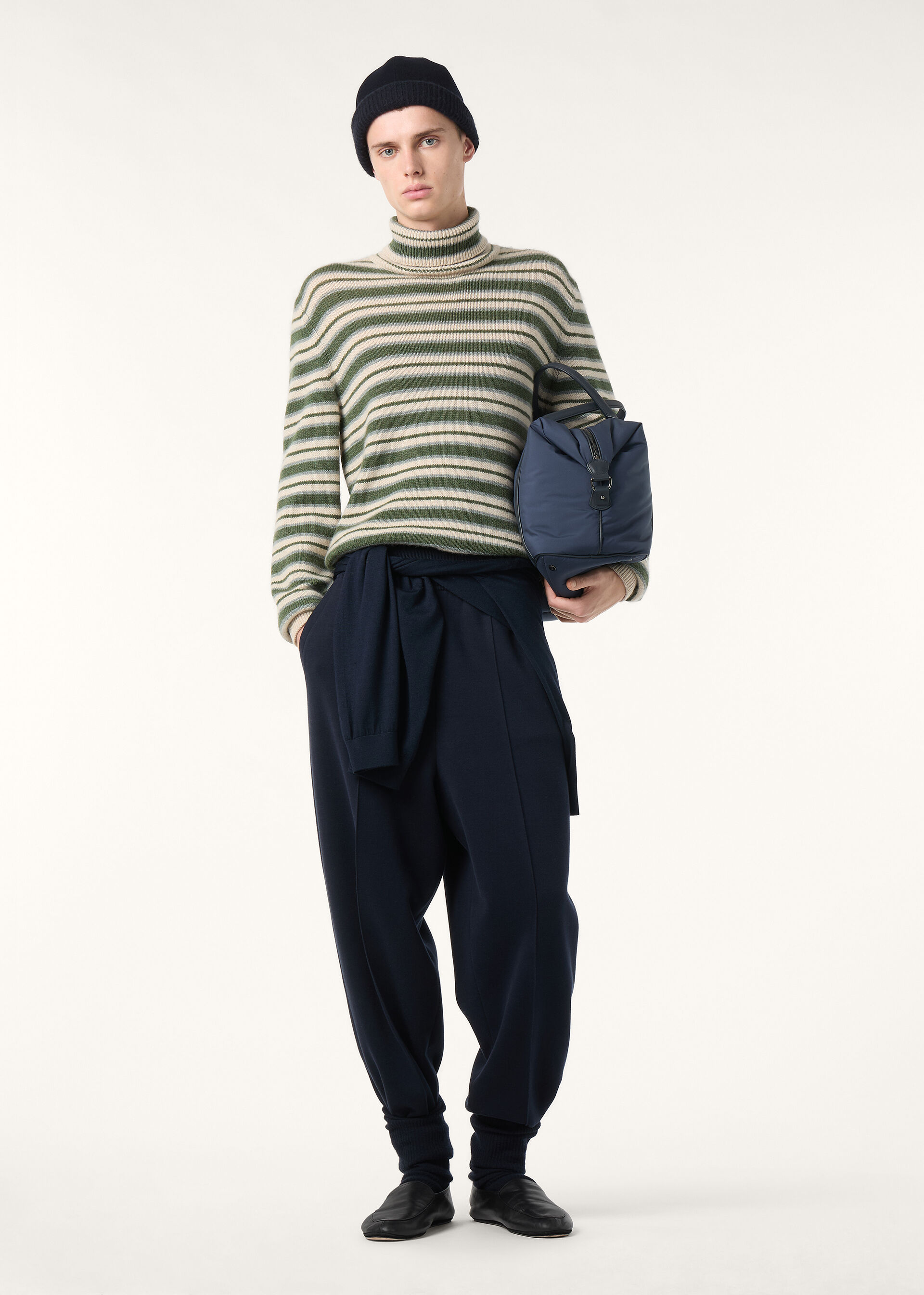 FOBELLO STRIPES TURTLENECK SWEATER BABY CASH GG 7