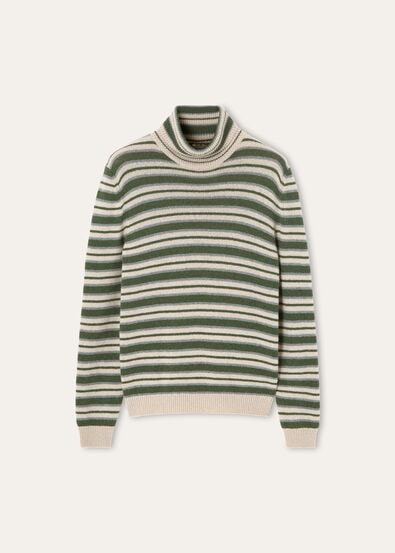 FOBELLO STRIPES TURTLENECK SWEATER BABY CASH GG 7