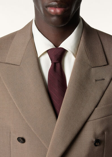 YALE TIE 8 DIAGONAL SILK TWILL