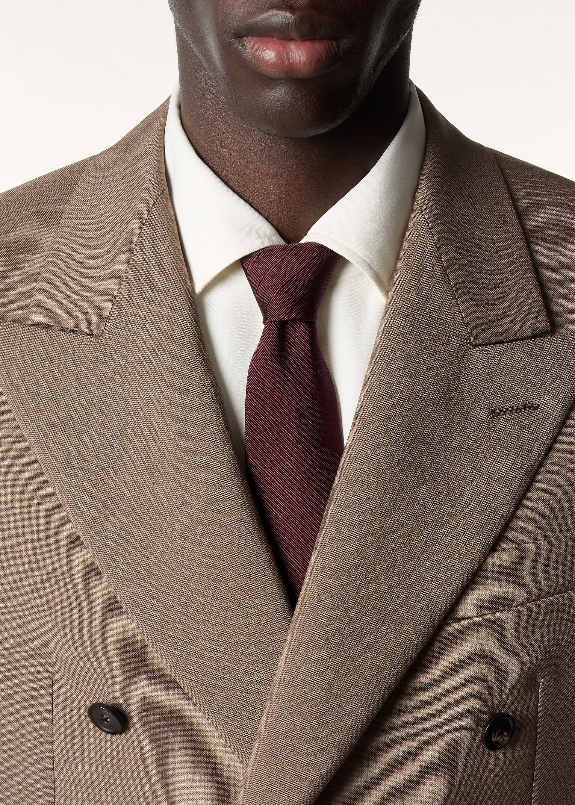 YALE TIE 8 DIAGONAL SILK TWILL