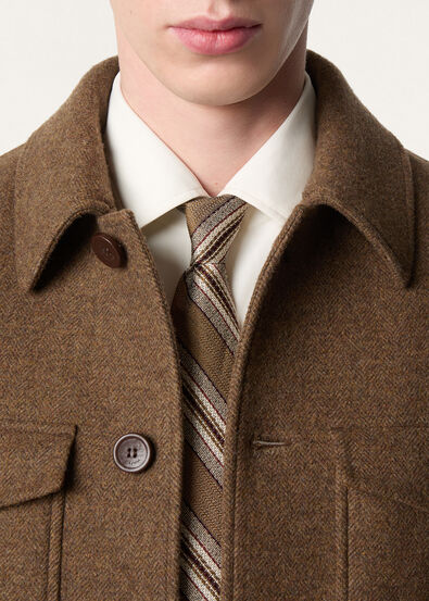 YALE TIE 8 ANDINO STRIPE SILK