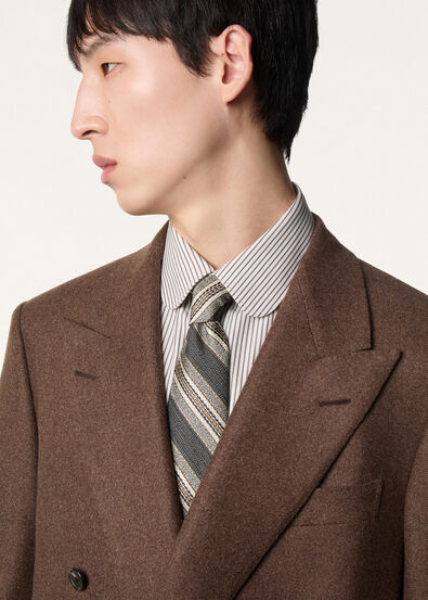YALE TIE 8 ANDINO STRIPE SILK