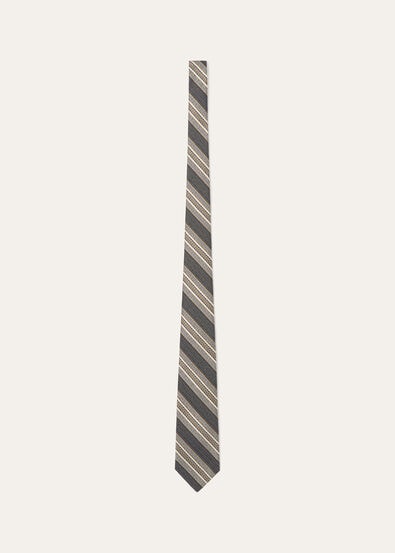 YALE TIE 8 ANDINO STRIPE SILK