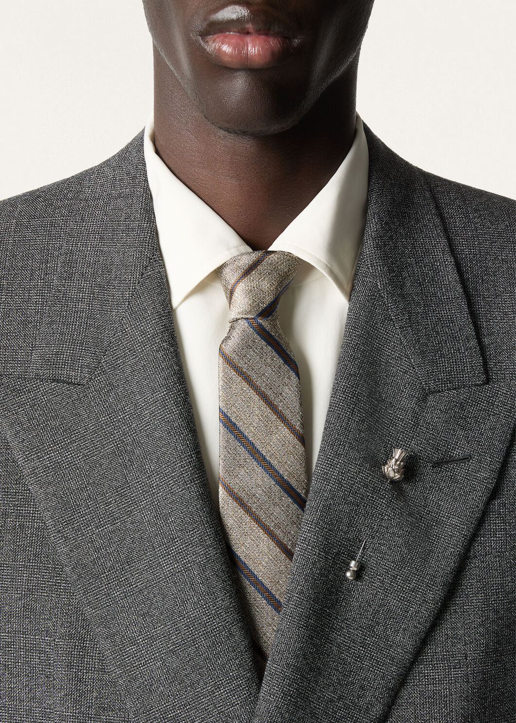 YALE TIE 8 REGIMENTAL SILK