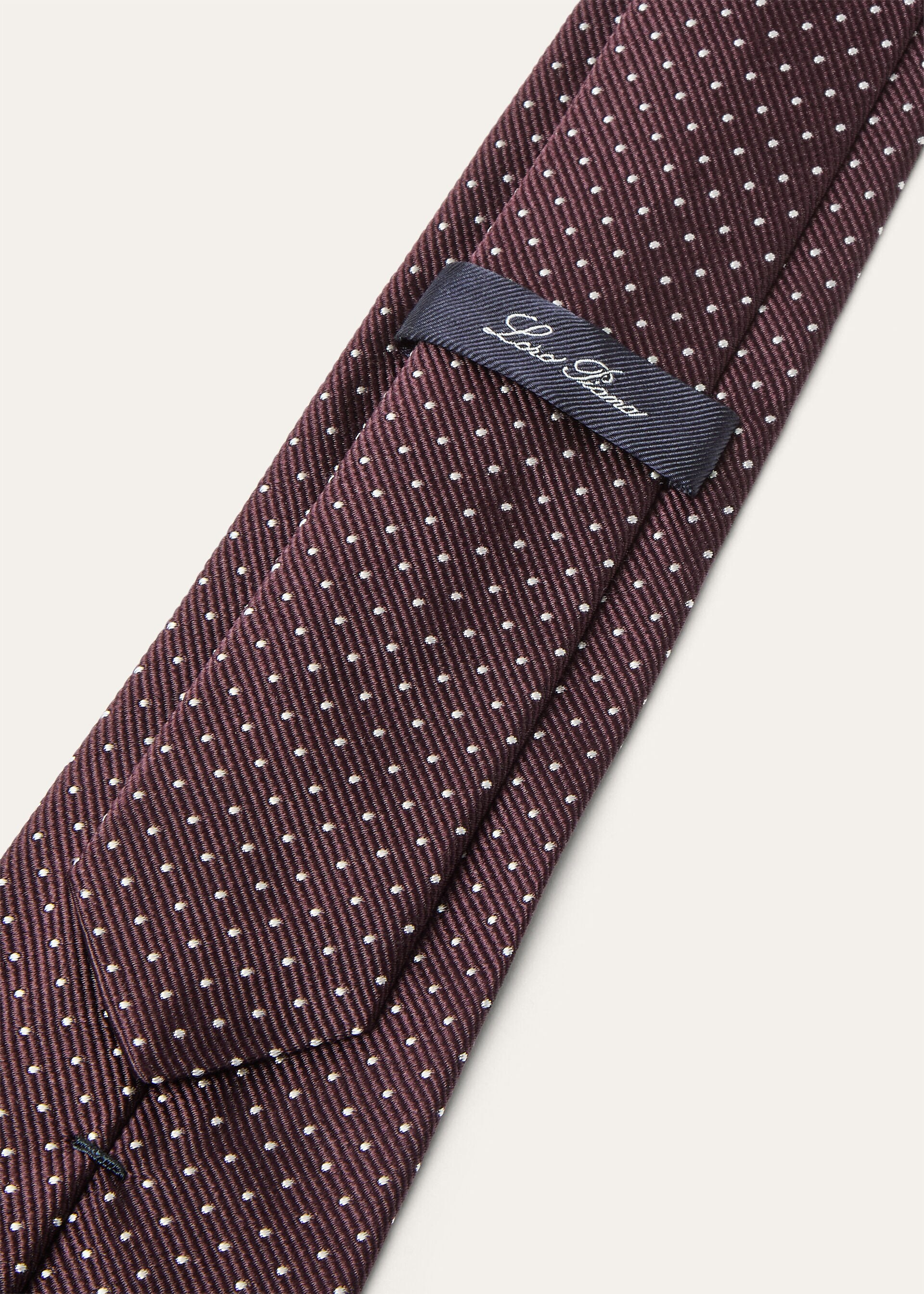 YALE TIE 8 MICRO POIS SILK