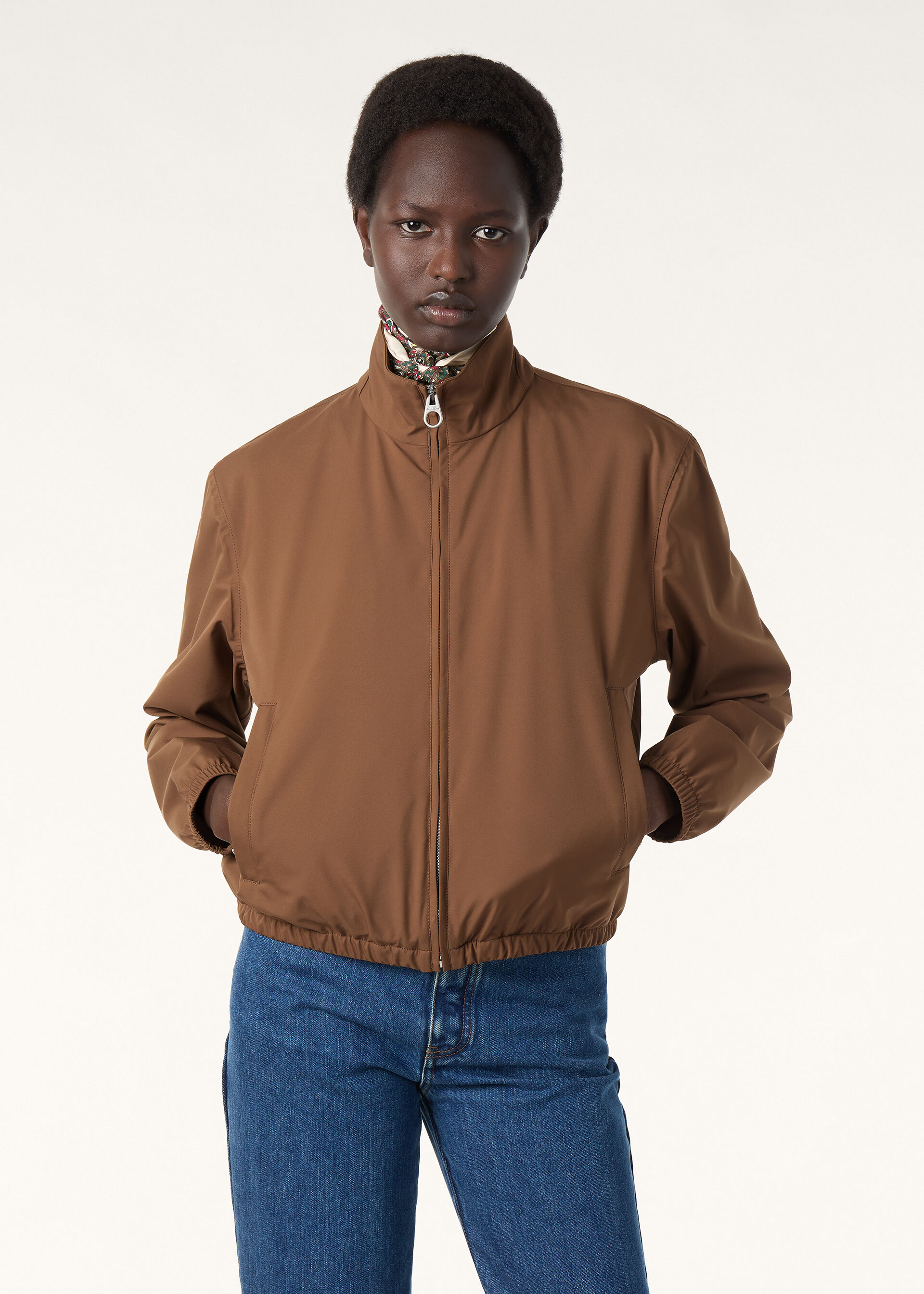 LORO PIANA BOMBER WINDBELT STRETCH STORM