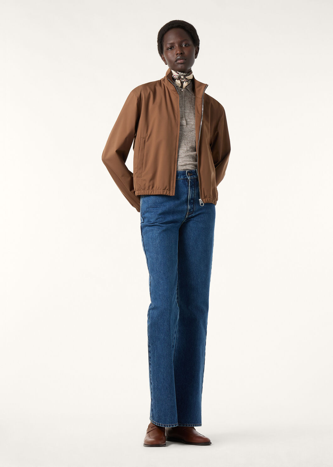 LORO PIANA BOMBER WINDBELT STRETCH STORM