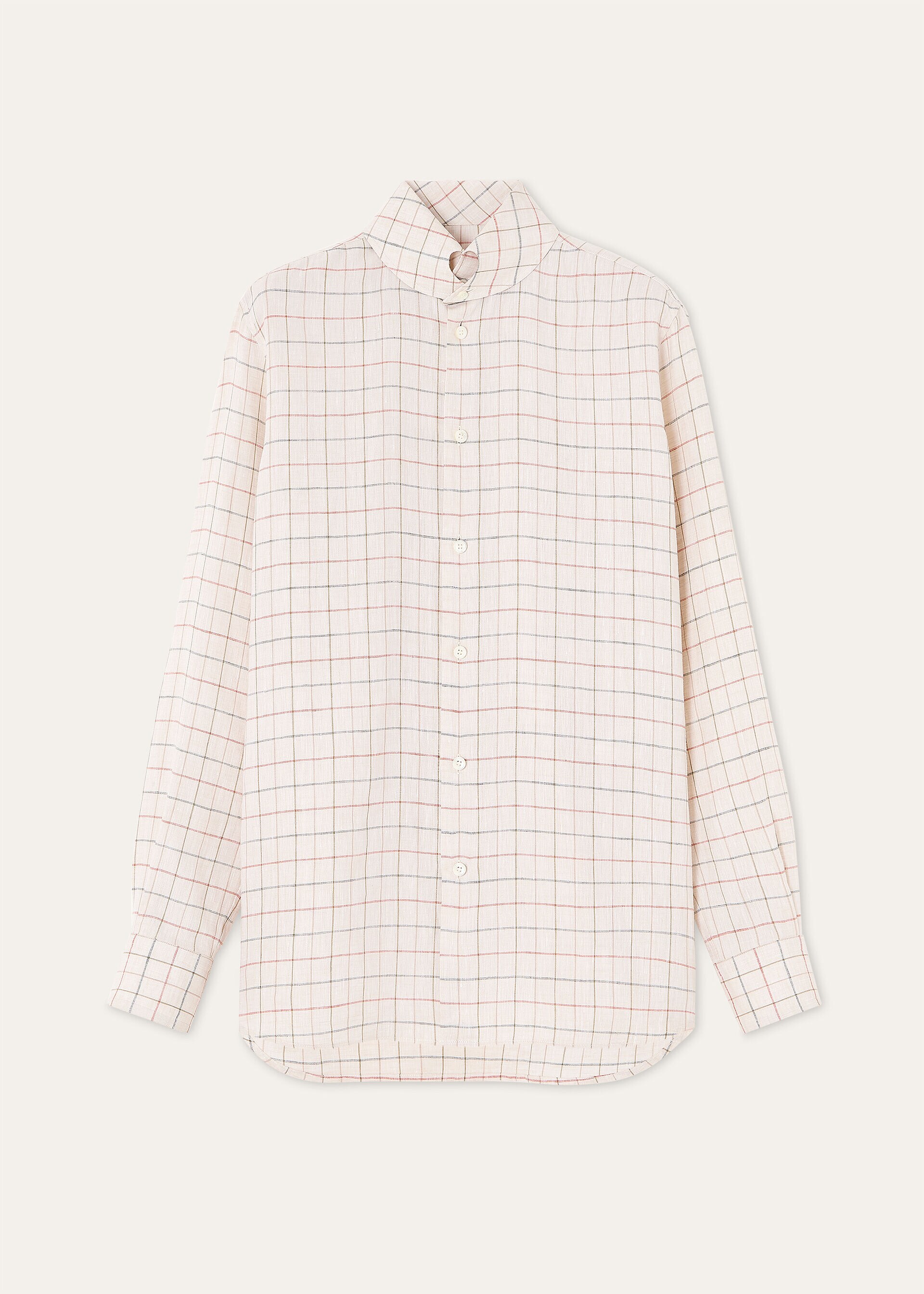 THEA DYLAN COLLAR SHIRT SOLAIRE BELT