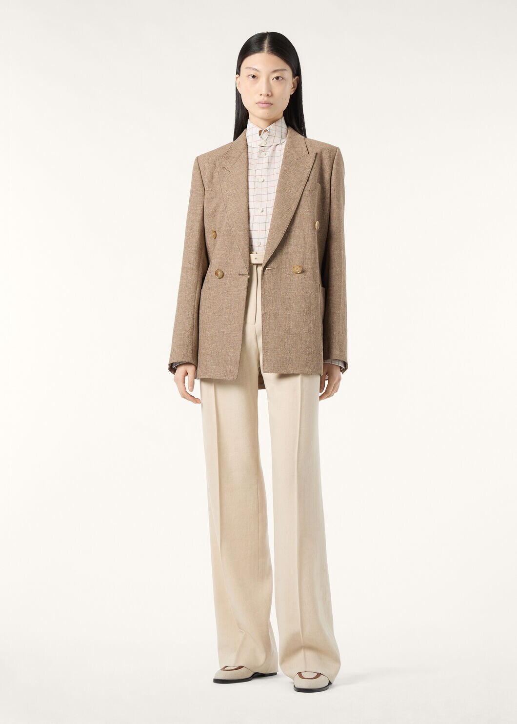 THEA DYLAN COLLAR SHIRT SOLAIRE BELT