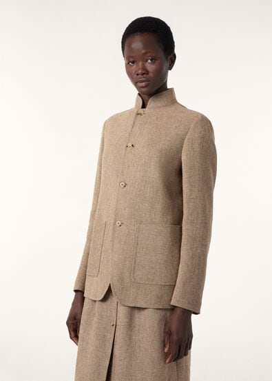 SPAGNA SB JACKET SARTORIAL LINEN CREPE