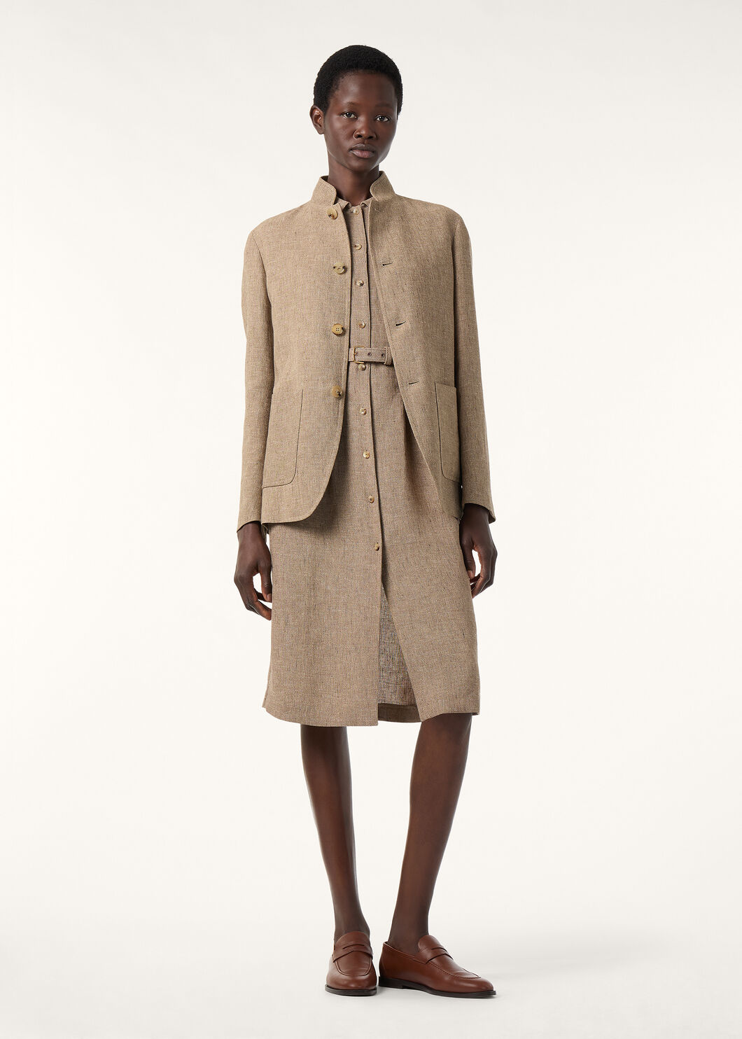 SPAGNA SB JACKET SARTORIAL LINEN CREPE