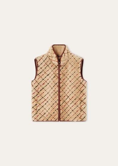 LYN EMBR. VEST LORO PIANA BELT EMBROIDERY