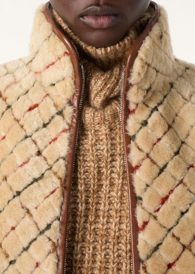 LYN EMBR. VEST LORO PIANA BELT EMBROIDERY