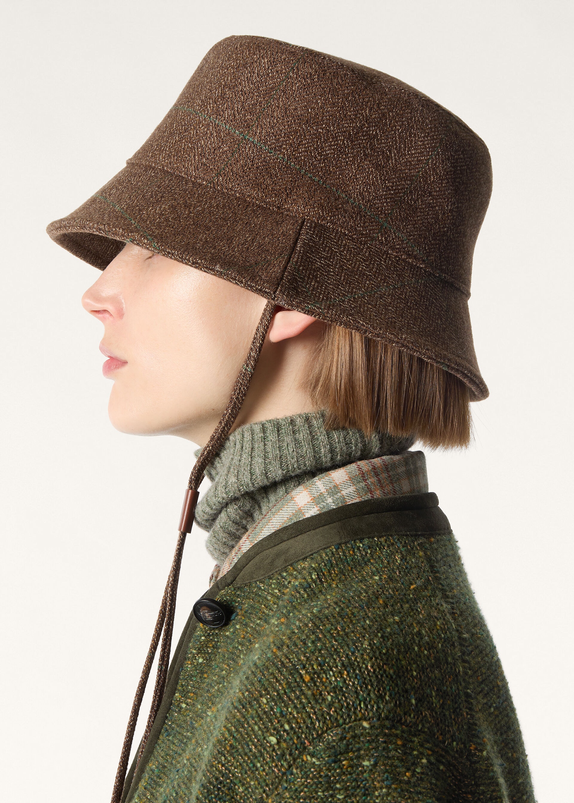AGATA BUCKET CASH CHEVIOT STORM