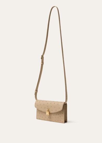 EXTRA POCHETTE OSTRICH SADDLE FINISH
