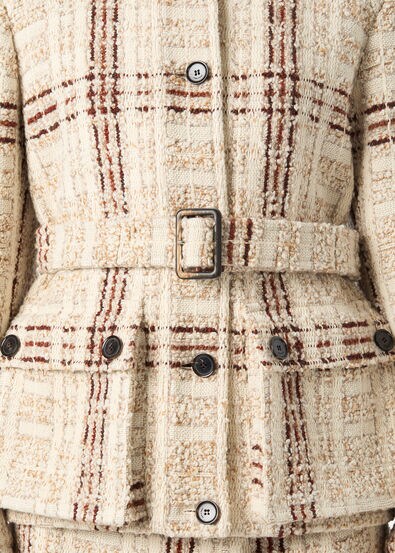 XANDRA FIELD JACKET CHECK TWEED