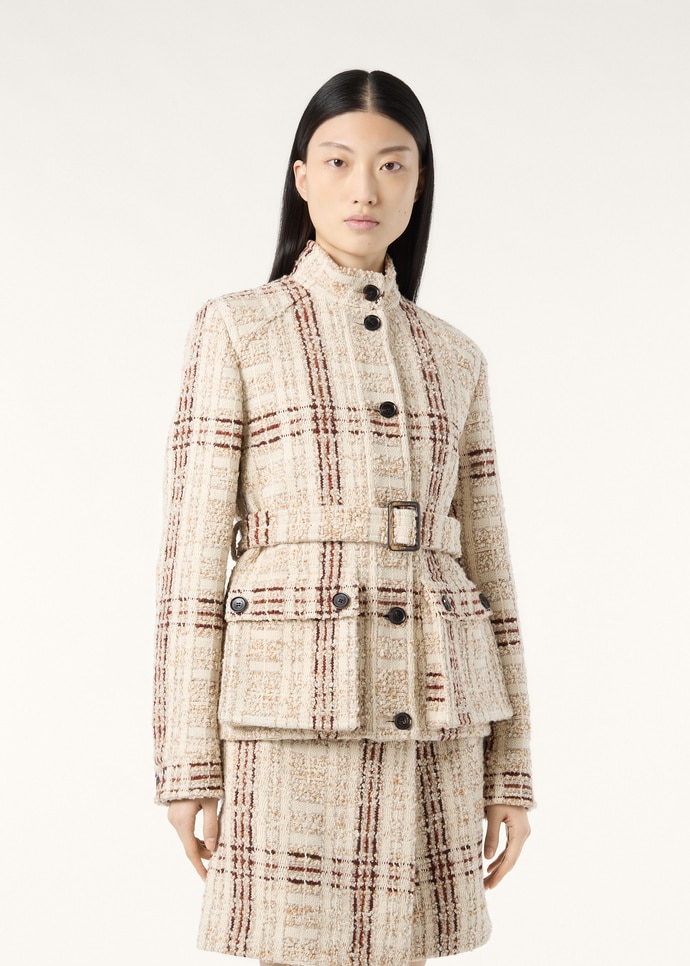 XANDRA FIELD JACKET CHECK TWEED_FAQ1656_F7JZ_3