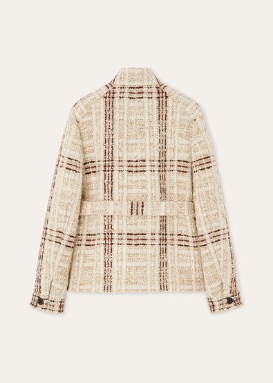 XANDRA FIELD JACKET CHECK TWEED