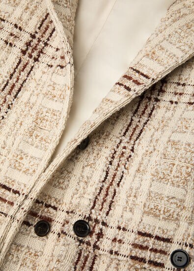 XANDRA FIELD JACKET CHECK TWEED