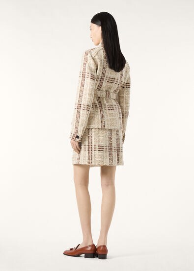 XANDRA FIELD JACKET CHECK TWEED