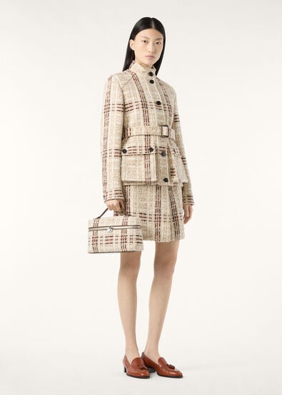 XANDRA FIELD JACKET CHECK TWEED