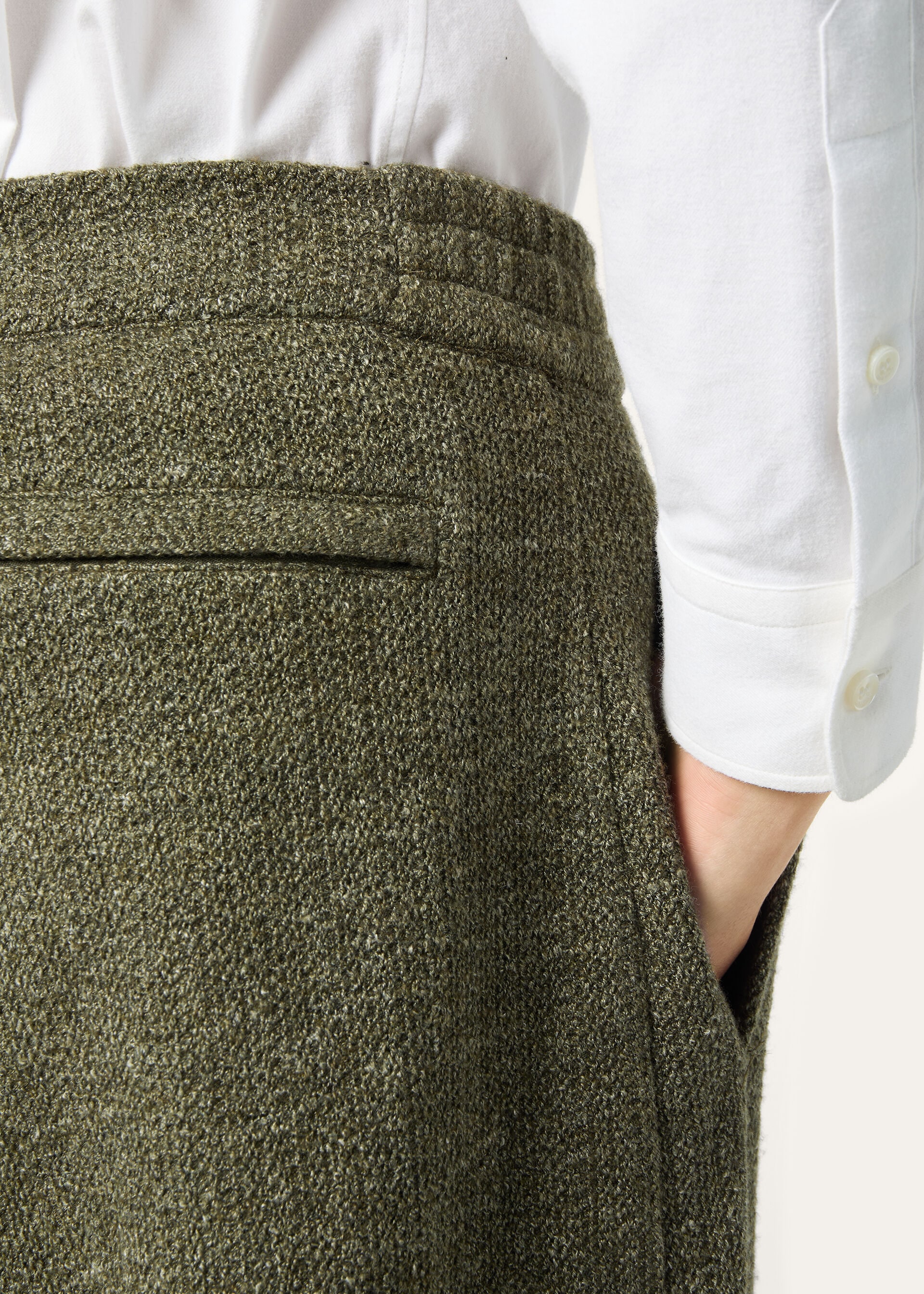 CELLINA PANTS MOULINE WOOL LINEN SILK