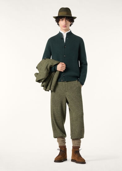 CELLINA PANTS MOULINE WOOL LINEN SILK