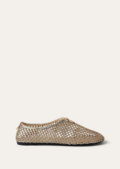 FLOATY FLAT LUREX MESH & METALLIC LAMBSKIN