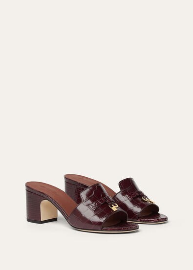 SUMMER CHARMS HEELED MULE T55 INFINITO CROCODILE