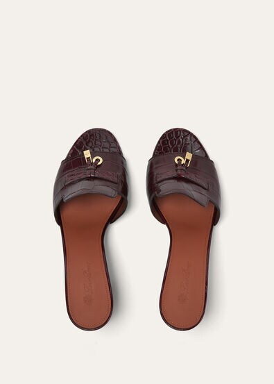 SUMMER CHARMS HEELED MULE T55 INFINITO CROCODILE