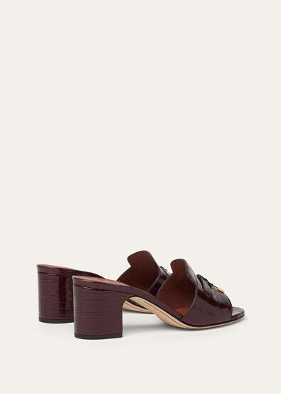 SUMMER CHARMS HEELED MULE T55 INFINITO CROCODILE