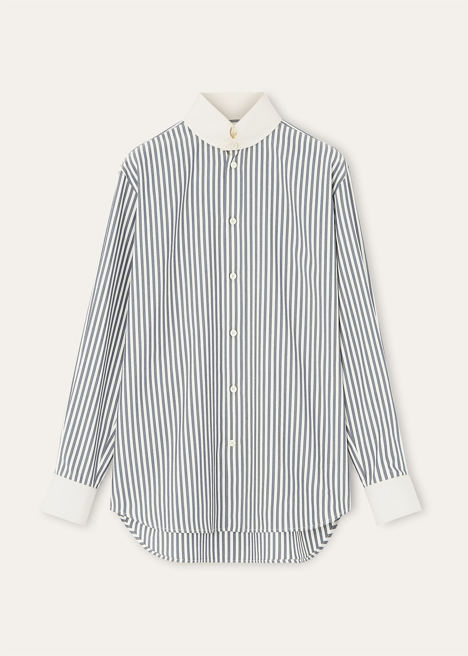 THEA DYLAN COLLAR SHIRT TELA SHAPPE STRIPES