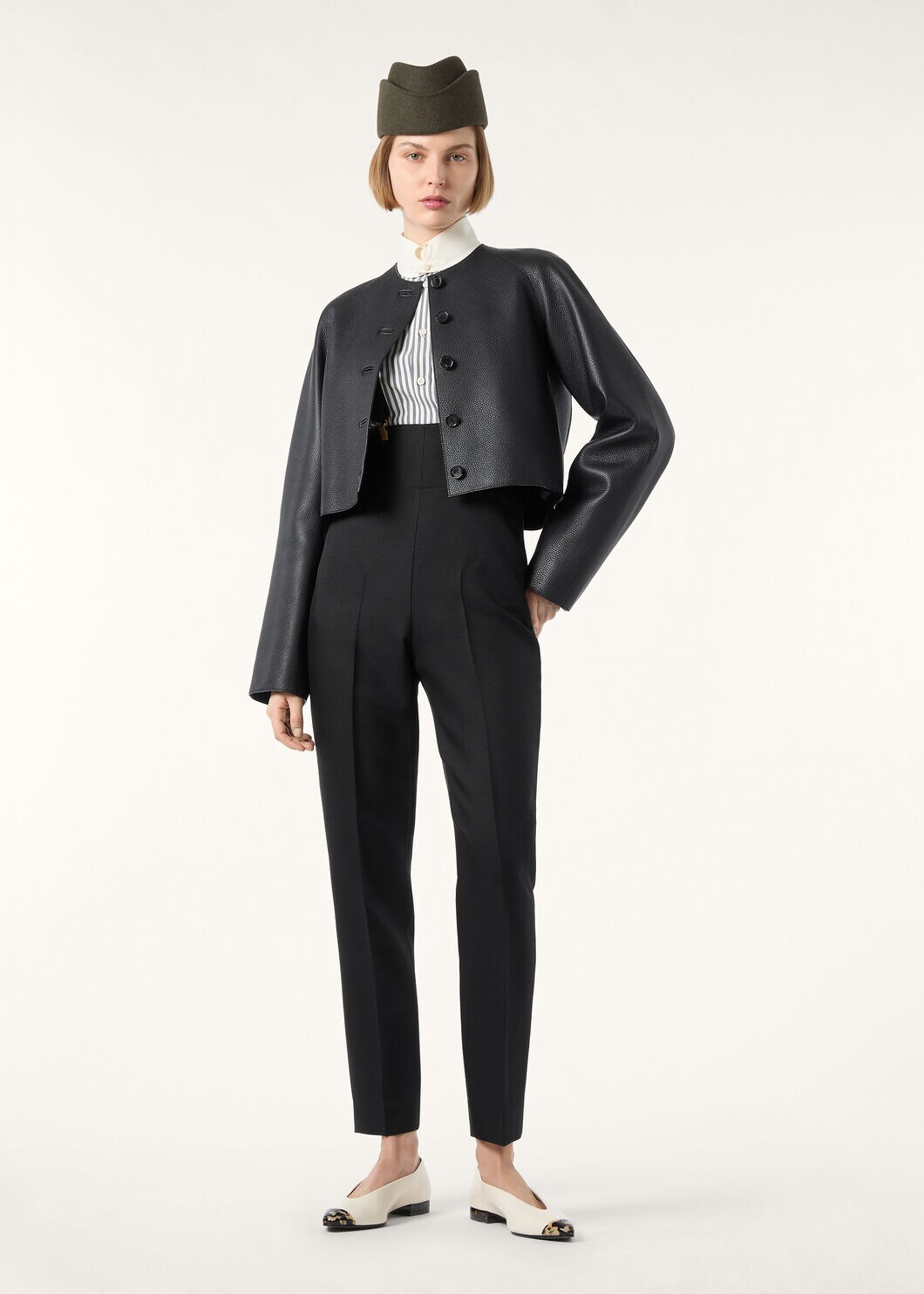 THEA DYLAN COLLAR SHIRT TELA SHAPPE STRIPES