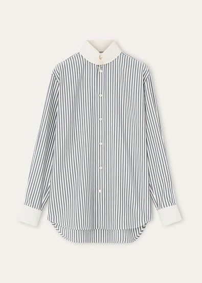 THEA DYLAN COLLAR SHIRT TELA SHAPPE STRIPES