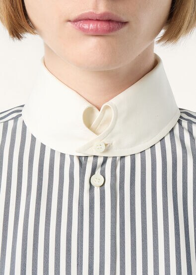 THEA DYLAN COLLAR SHIRT TELA SHAPPE STRIPES