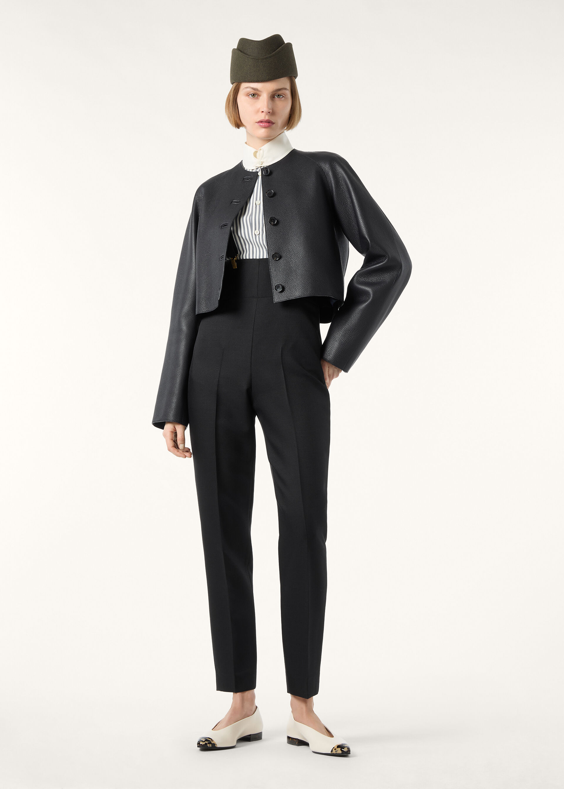 THEA DYLAN COLLAR SHIRT TELA SHAPPE STRIPES