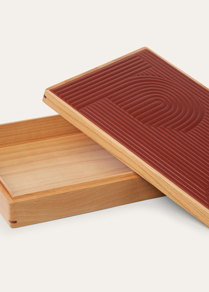 RECT BOX L LABYRINTH CHERRY WOOD_FAQ1738_B5MJ_NR_2