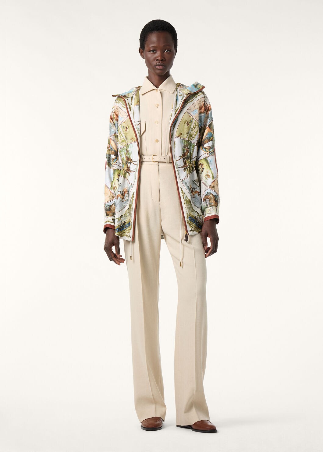 RAFAEL BOMBER LORO PIANA ARENA SILK TWILL